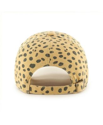Women's Tan Miami Marlins Cheetah Clean Up Adjustable Hat