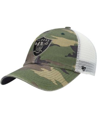 '47 Brand Men's Camo Las Vegas Raiders Branson MVP Trucker Snapback Hat ...