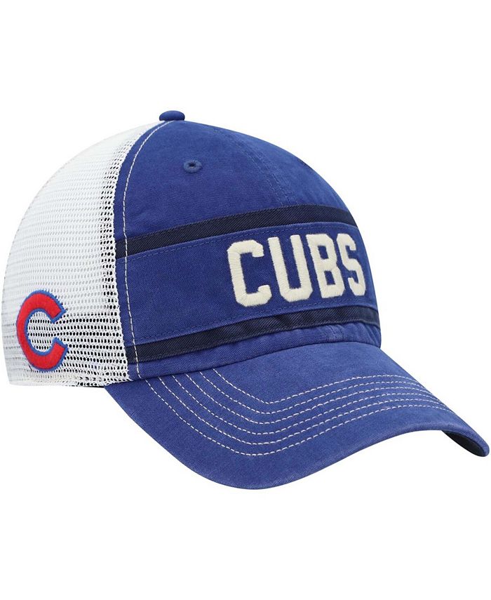 '47 Brand Men's Royal, Natural Chicago Cubs Juncture Clean Up Trucker ...