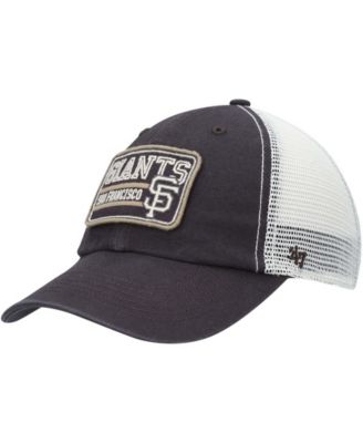 47 Brand San Francisco Giants Dark Gray Pink CLEAN UP Cap - Macy's