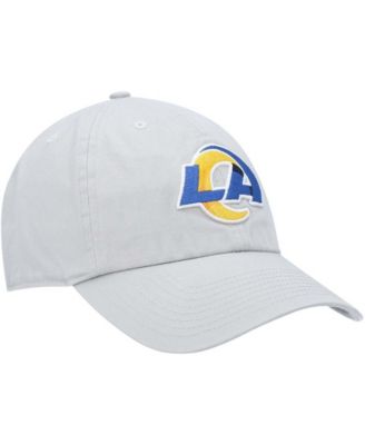 Men's Gray Los Angeles Rams Clean Up Adjustable Hat