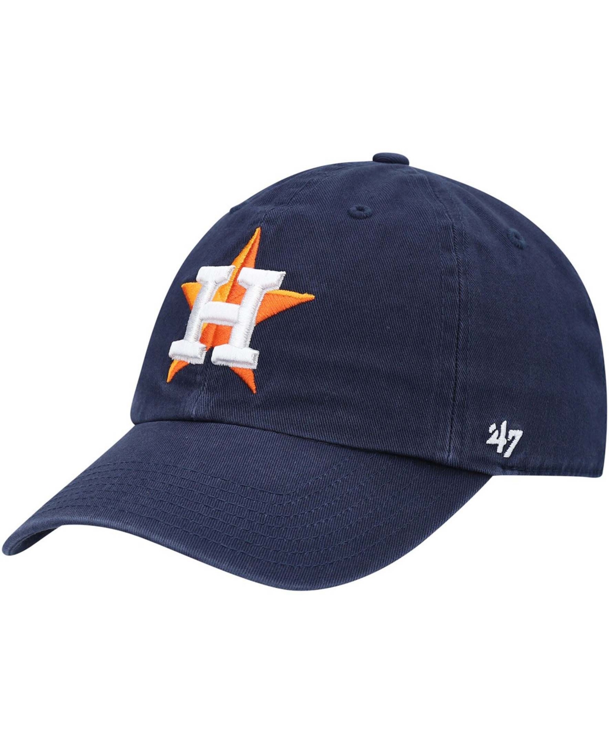47 Brand Kids' Boys Navy Houston Astros Team Logo Clean Up Adjustable Hat