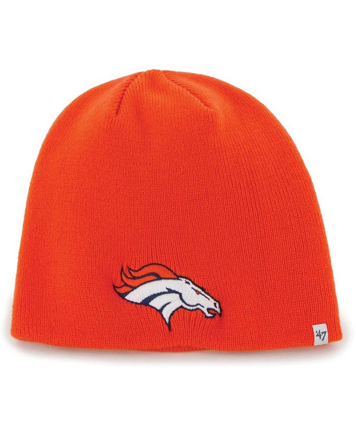 47 Brand Men's Orange Denver Broncos Secondary Logo Knit Beanie - Macy's