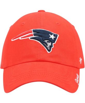 Women's Red New England Patriots Miata Clean Up Secondary Adjustable Hat