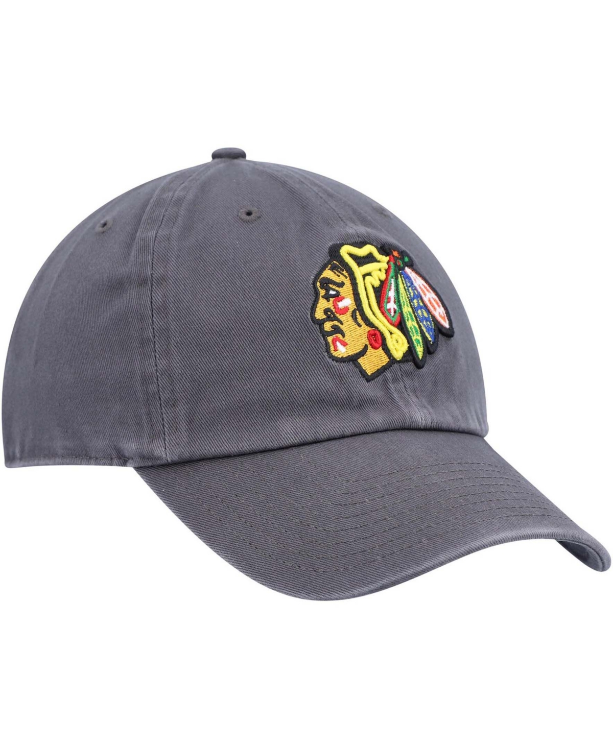 Men'sChicago Blackhawks Clean Up Adjustable Hat - Charcoal