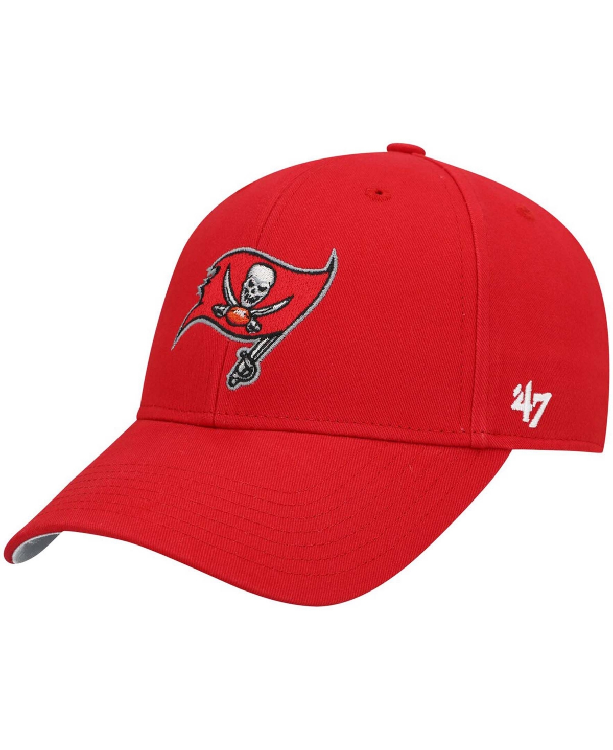 Shop 47 Brand Boys Red Tampa Bay Buccaneers Basic Mvp Adjustable Hat