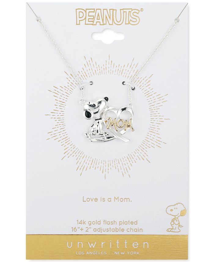 Macys shop snoopy necklace