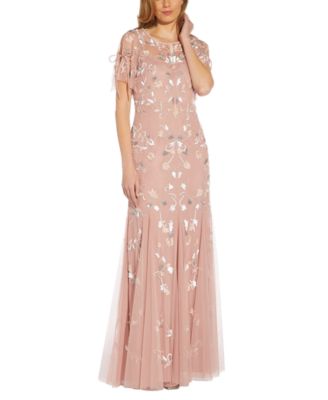 macy's rose gold dress