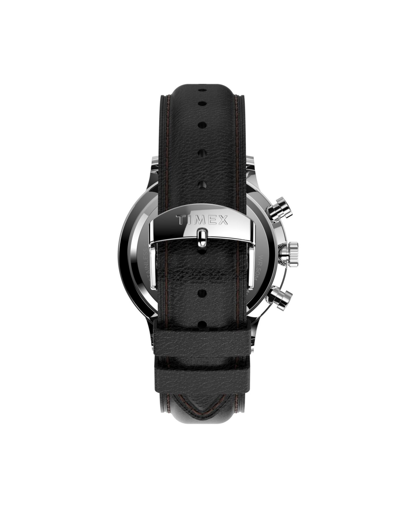 Мужские часы Timex Waterbury Black Leather Strap Watch 40 mm — фото 4
