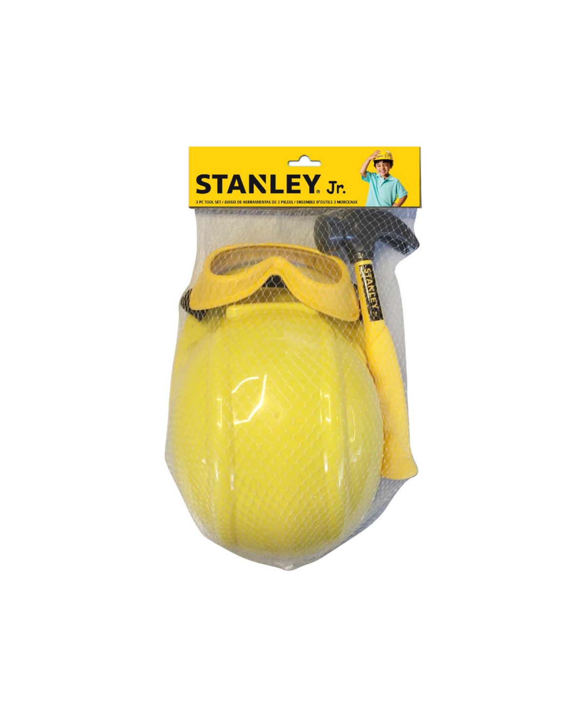 Shop Stanley Jr. 3 Piece Pretend Play Tool Set In Black,yellow