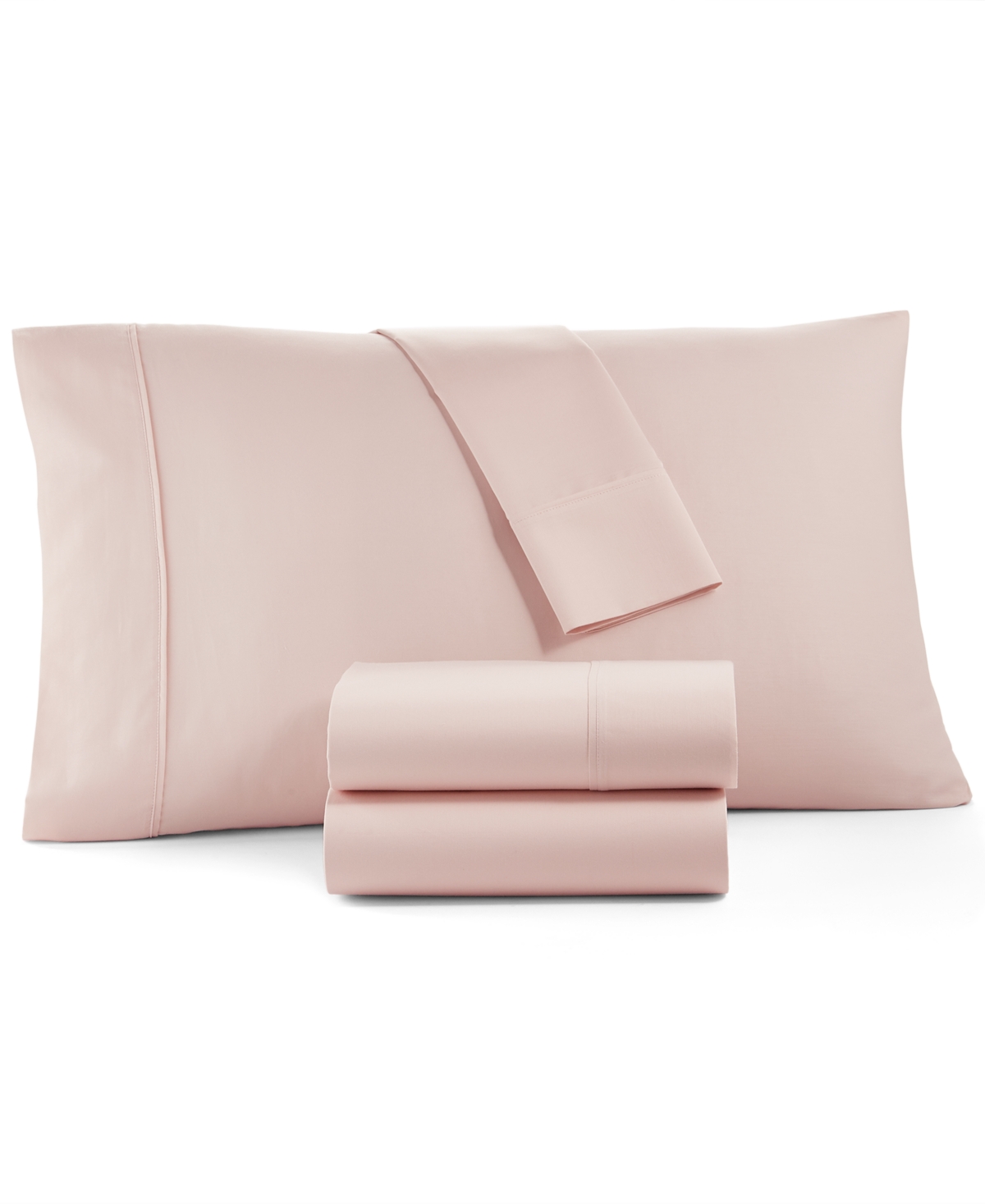 Shop Tranquil Home Willow 1200-thread Count 4-pc. King Sheet Set, Created For Macy's In Blush