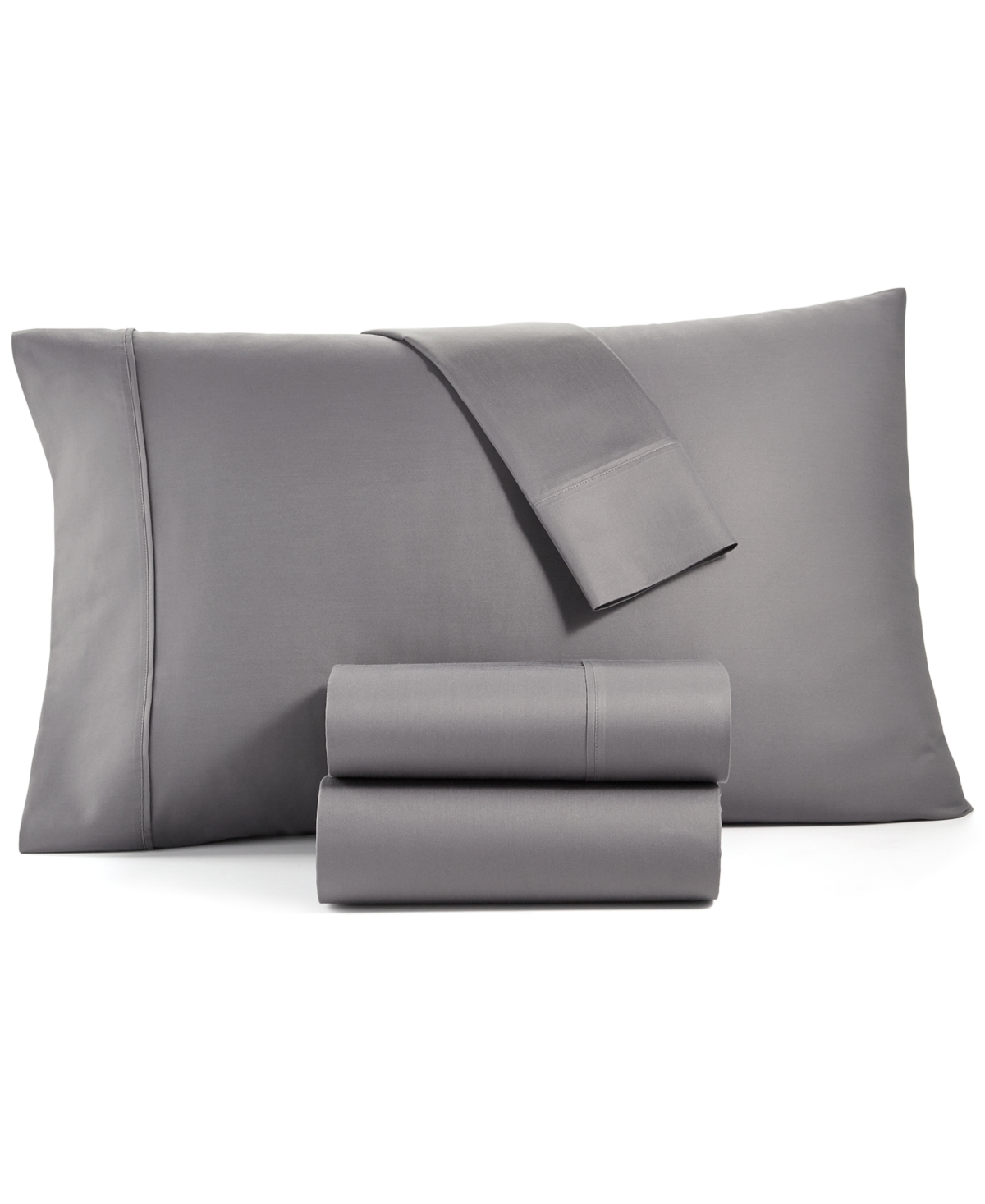Tranquil Home Willow 1200-thread Count 4-pc. King Sheet Set, Created For Macy's In Dark Grey