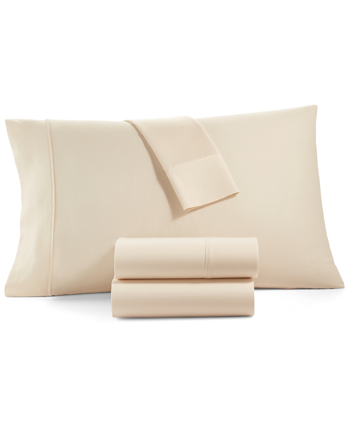 Tranquil Home Willow 1200-thread Count 4-pc. California King Sheet Set, Created For Macy's In Ivory