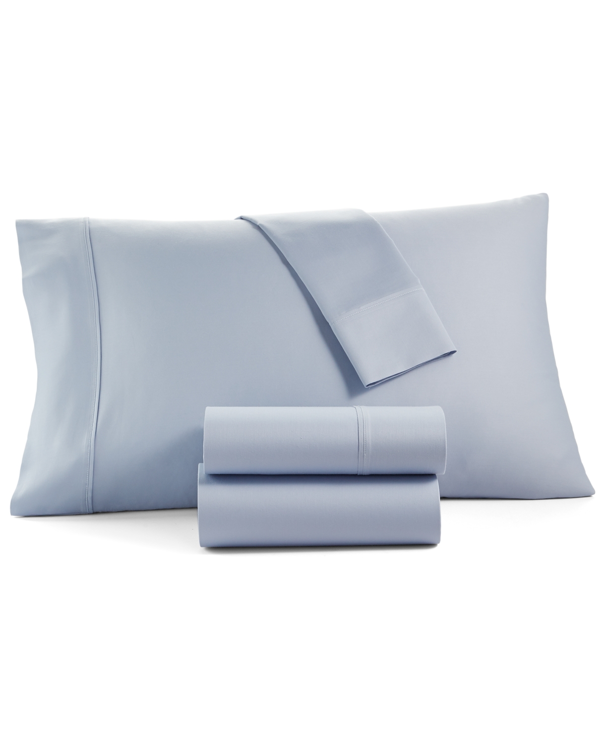 Tranquil Home Willow 1200-thread Count 4-pc. California King Sheet Set, Created For Macy's In Light Blue