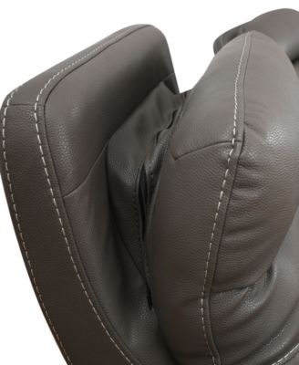 Jabarr 7-Pc. Beyond Leather Theater Seating with 3 Consoles, Created for Macy's