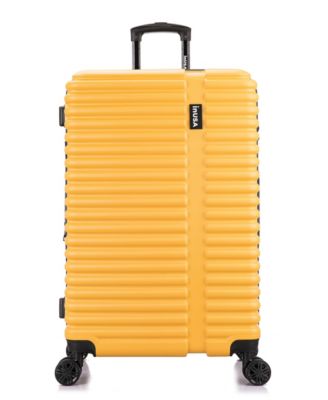 large yellow suitcase