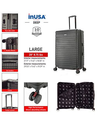 InUSA Deep Lightweight Hardside Spinner Luggage, 28