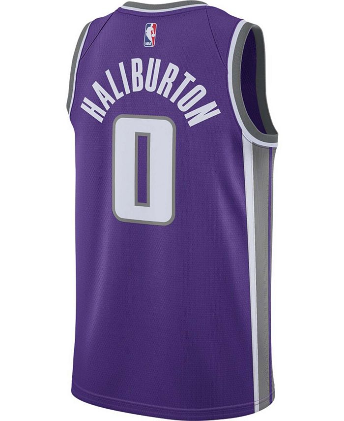 Nike Men's Tyrese Haliburton Purple Sacramento Kings 2020/21 Swingman ...