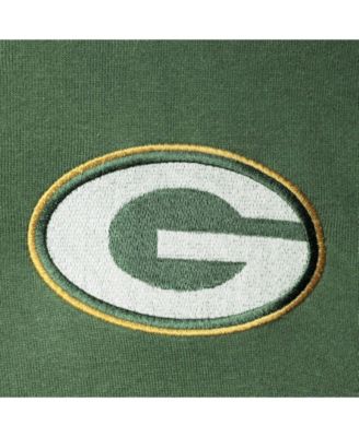 Men's Green, Gold-Tone Green Bay Packers Playoffs Color Block Full-Zip Hoodie