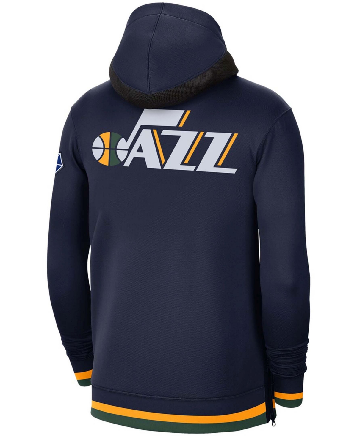 Men'sUtah Jazz 75th Anniversary Performance Showtime Hoodie Full-Zip Jacket - Navy