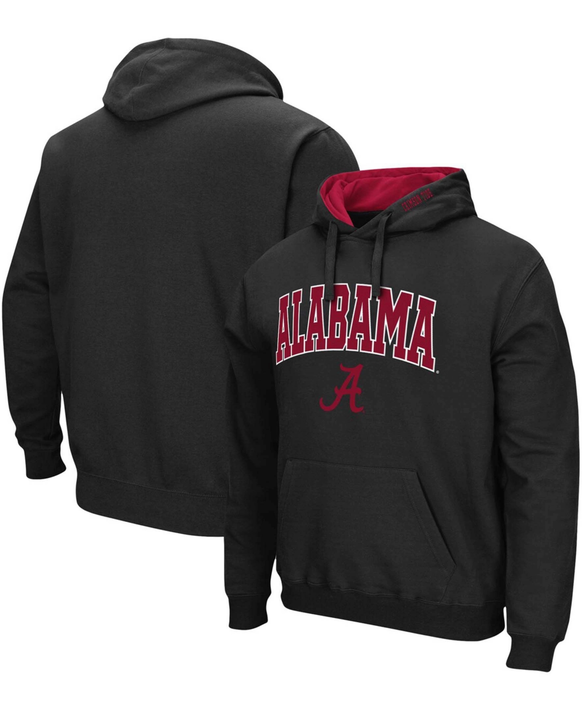 Shop Colosseum Men's Black Alabama Crimson Tide Arch And Logo 3.0 Pullover Hoodie