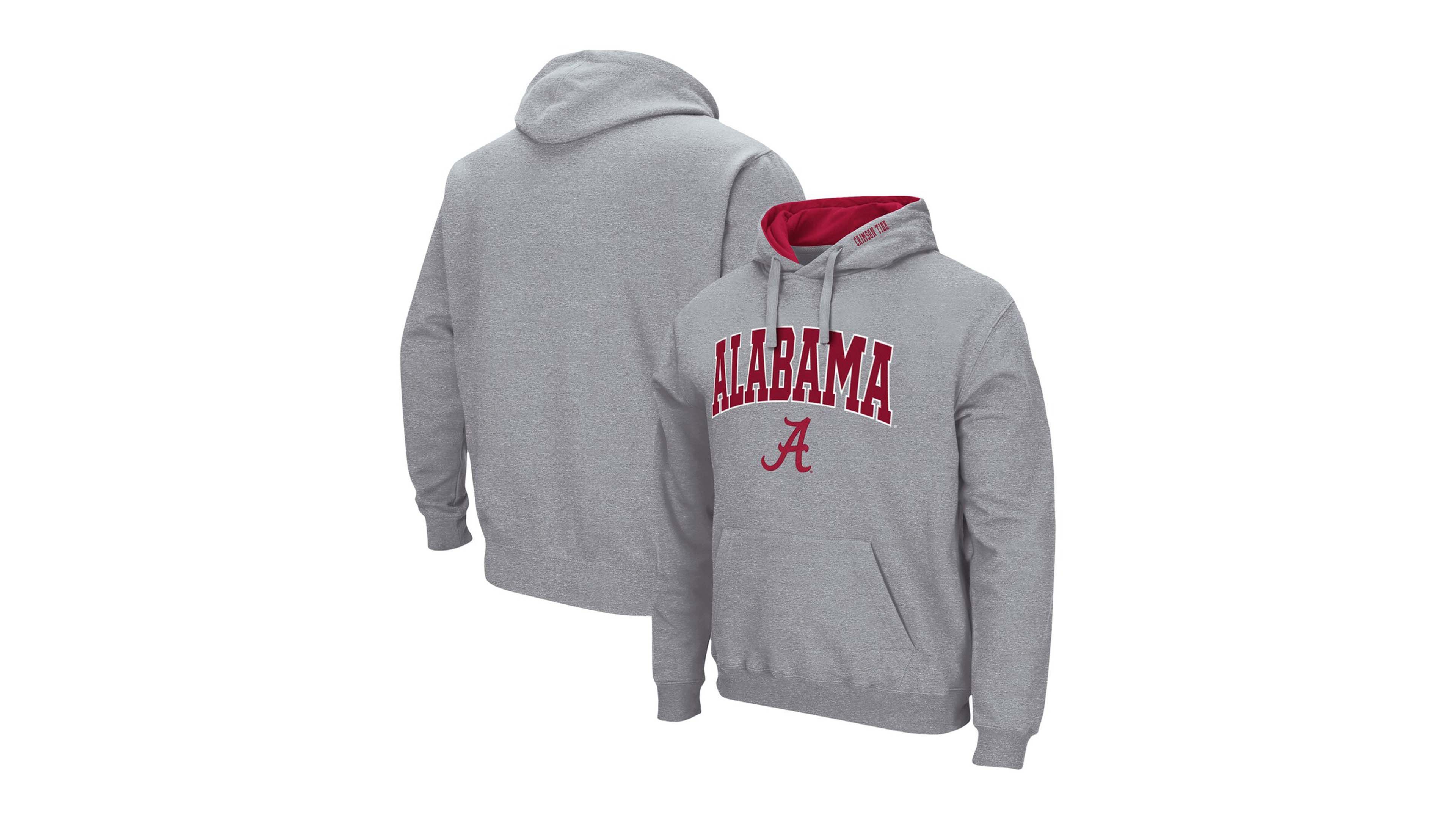 Men's Alabama Crimson Tide Arch and Logo 3.0 Pullover Hoodie