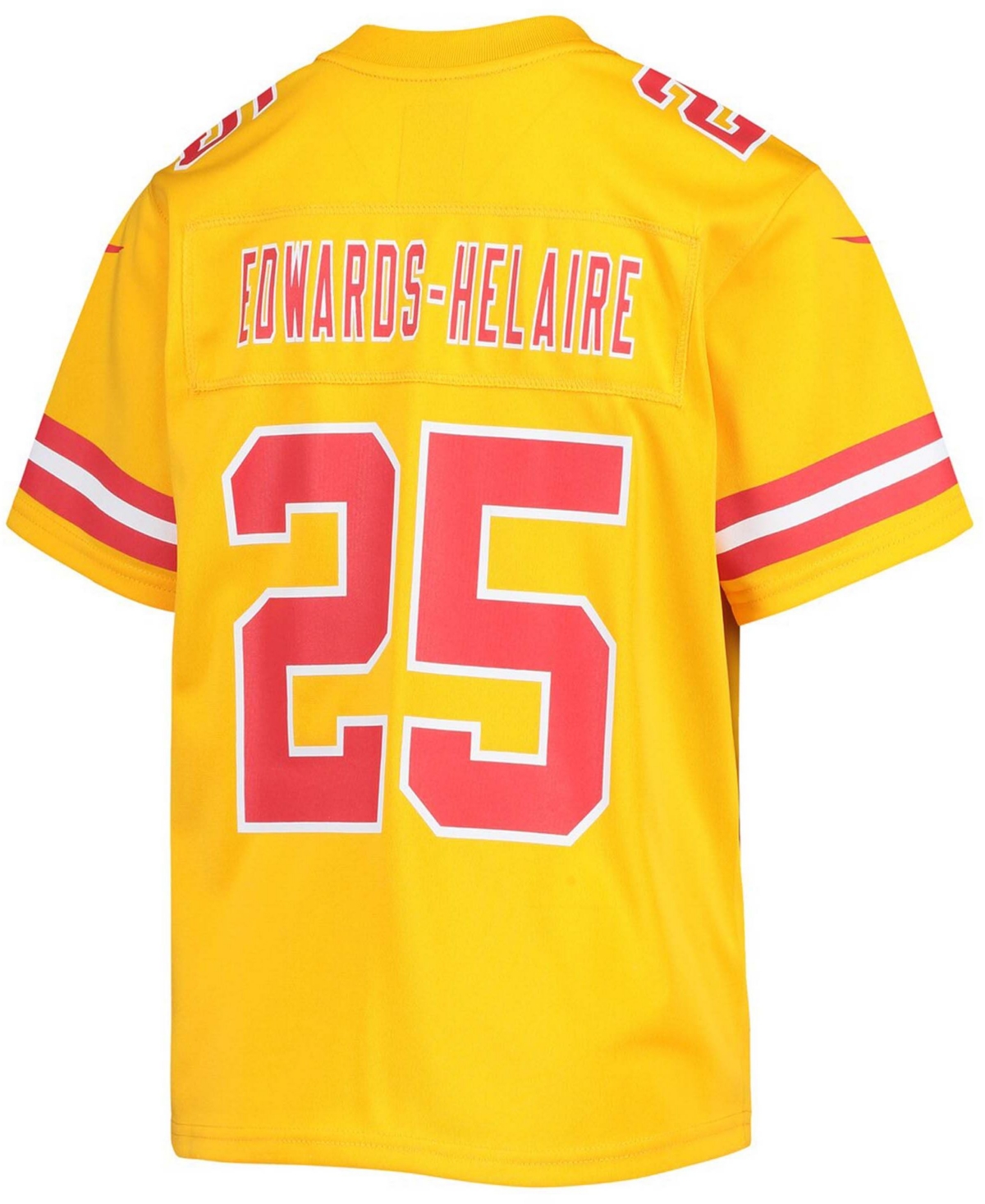 Big Boys Clyde Edwards-Helaire Gold-Tone Kansas City Chiefs Inverted Team Game Jersey - Gold-Tone