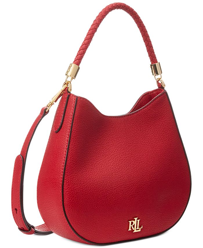 Lauren Ralph Lauren Charli Leather Shoulder Bag & Reviews Handbags