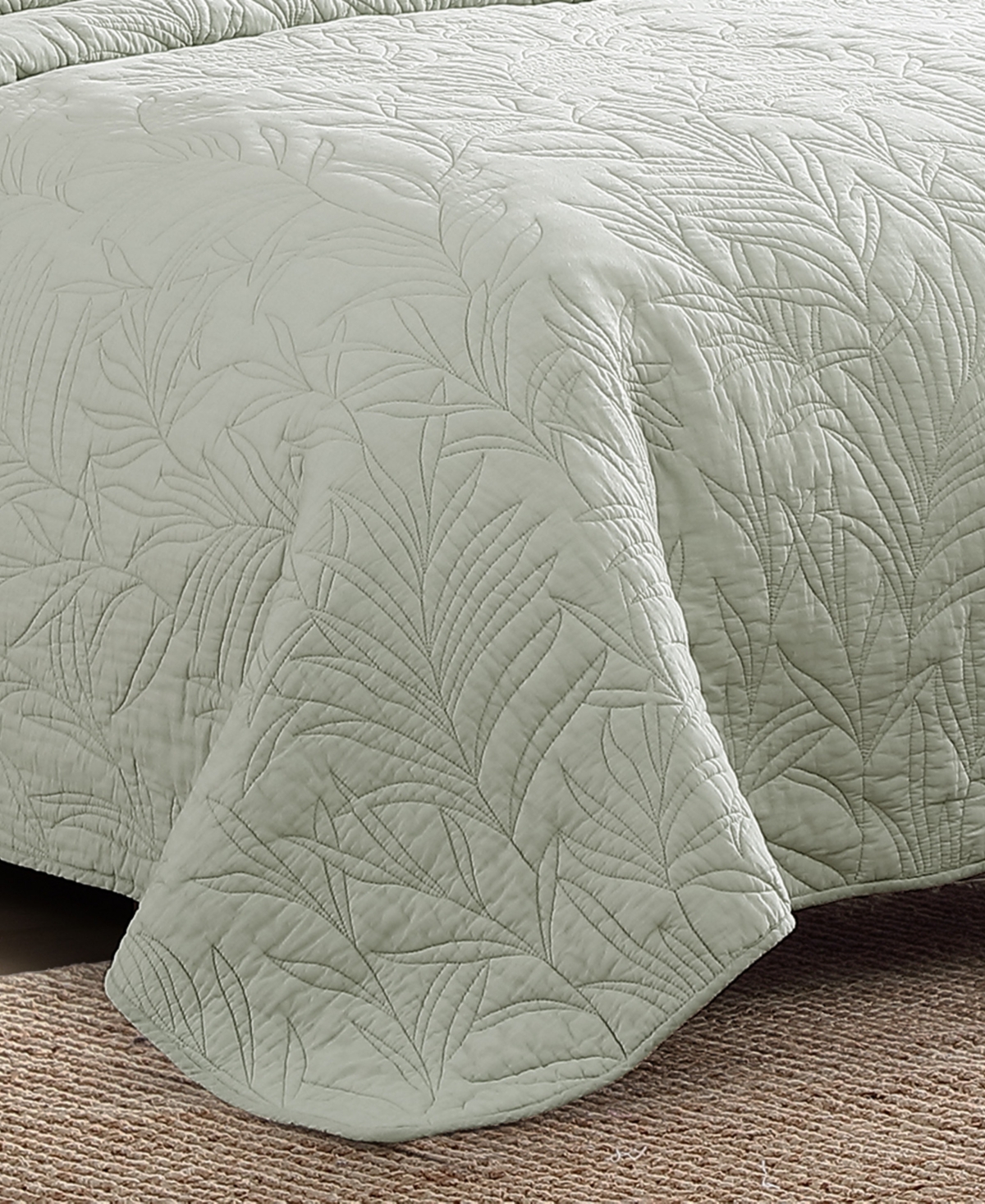 Tommy Bahama Home Solid Costa Sera Cotton Reversible Quilt, Twin