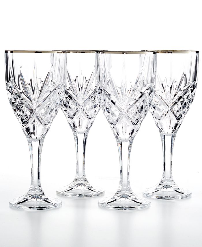 Godinger Cut Crystal 4-Piece Glassware Sets Collection - Macy's