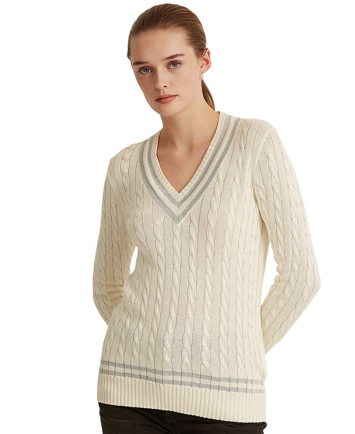 Lauren Ralph Lauren Long Sleeve Cricket Sweater And Reviews Sweaters Women Macys 