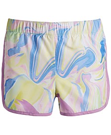 Big Girls Marble Woven Shorts, Created for Macy's 