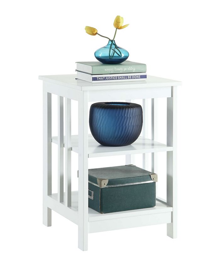 Convenience Concepts Mission End Table with Shelves Macy's