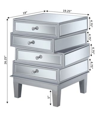 Gold Coast J Daniels 4 Drawer End Table