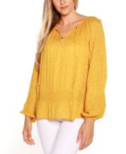 Belldini Gold Blouses For Women - Macy's