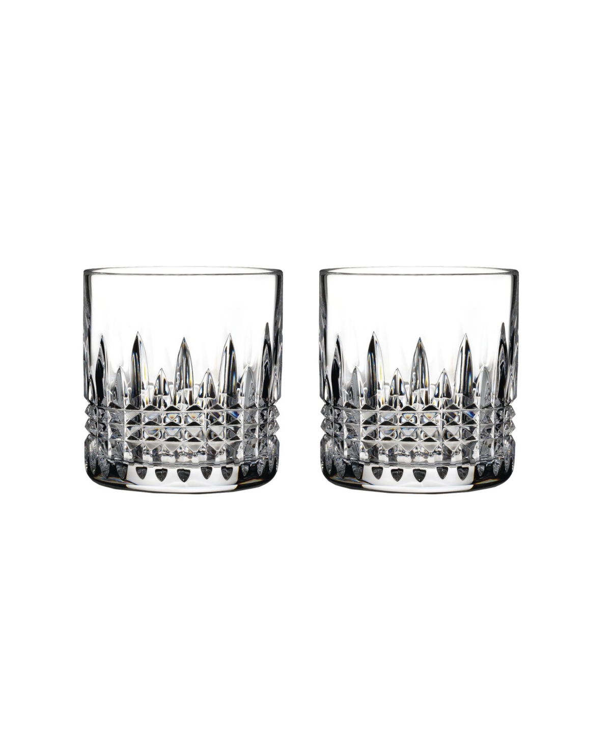 Waterford Connoisseur Lismore Diamond Straight Sided Tumbler, Set Of 2 In Clear