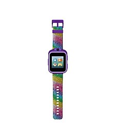 Playzoom Unisex Kids Multicolor Silicone Strap Smartwatch 42 mm