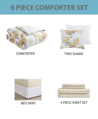 Hallmart Collectibles Clarissa 8-Pc. Comforter Sets, Created For Macy's