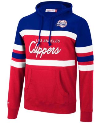 Men's Royal and Red LA Clippers Head Coach Pullover Hoodie