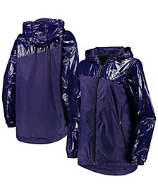 Women's Purple Baltimore Ravens Double-Coverage Full-Zip Hoodie Jacket