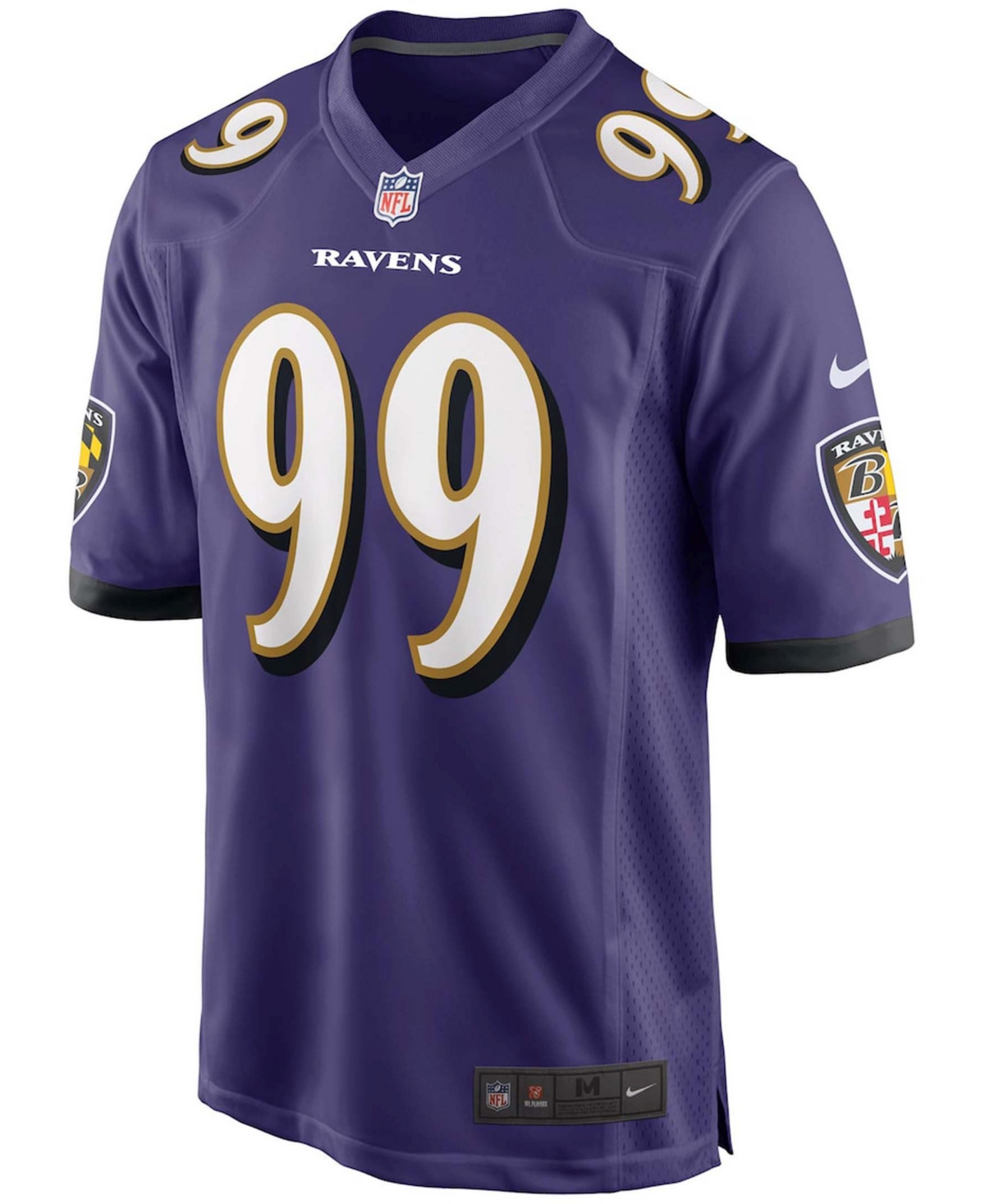 Men's Odafe OwehBaltimore Ravens 2021 Nfl Draft First Round Pick Game Jersey - Purple