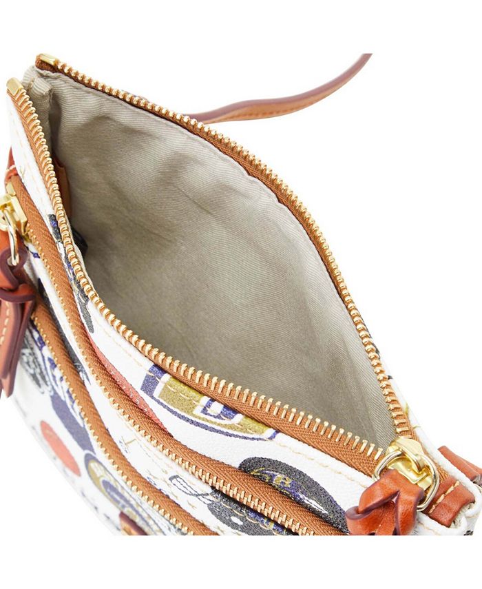 Dooney & Bourke Multi Women's Baltimore Ravens TripleZip Crossbody Purse Macy's