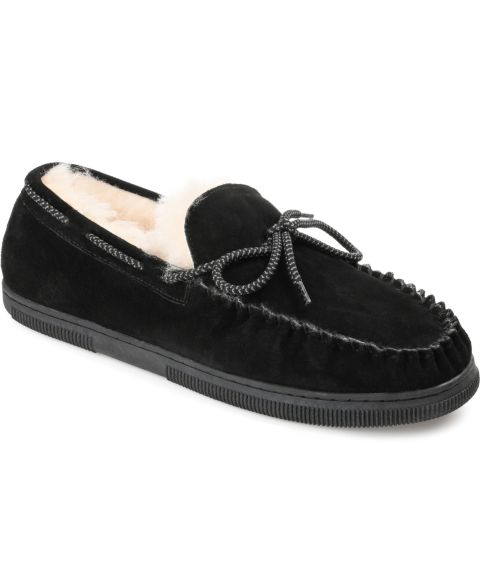 Мужские тапочки Territory Meander Moccasin Slippers, цвет: Чёрный