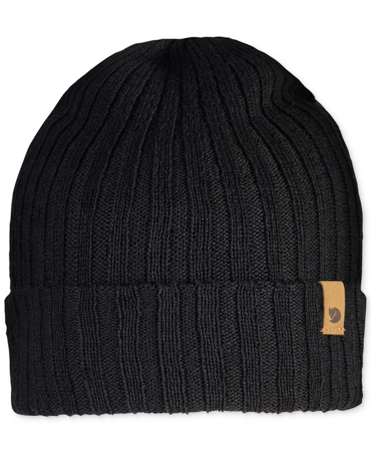 Byron Rib Knit Wool Hat - Black