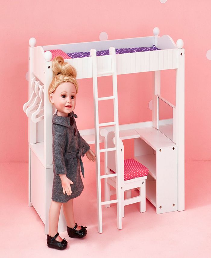 Olivia's Little World Little Princess College Dorm Double Bunk Desk
