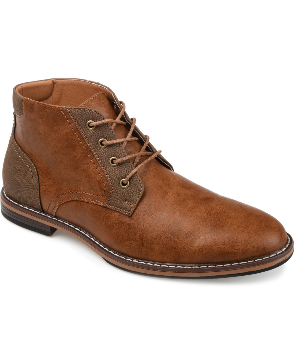 Men's Franco Plain Toe Chukka Boots - Brown