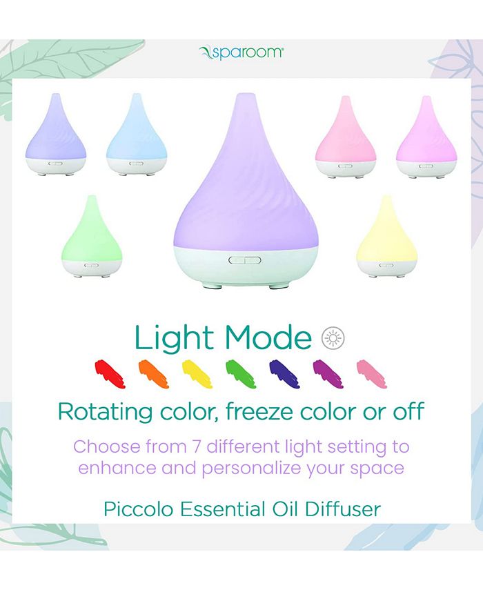 SpaRoom Piccolo Ultrasonic Aromatherapy Diffuser & Essential Oil Kit