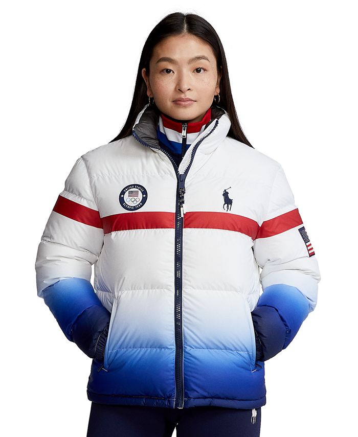 Polo Ralph Lauren Team USA Ombré Down Coat & Reviews - Coats & Jackets -  Women - Macy's