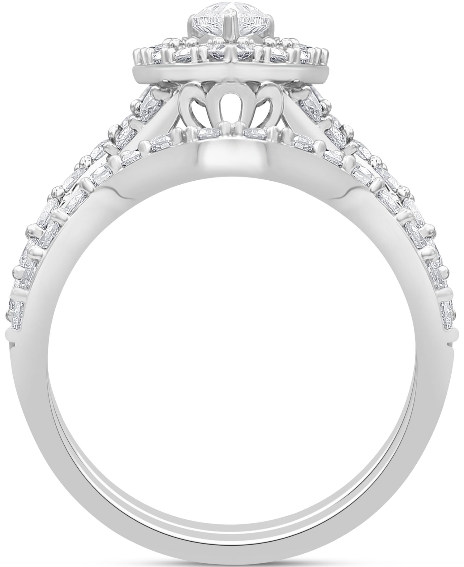 Diamond Pear Bridal Set (2 ct. t.w.) in 14k White Gold