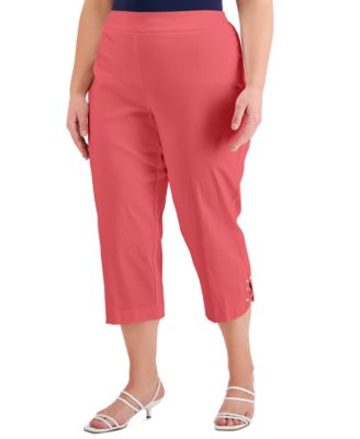 JM Collection Plus Size Lattice-Hem 